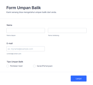 Form Umpan Balik Form Template