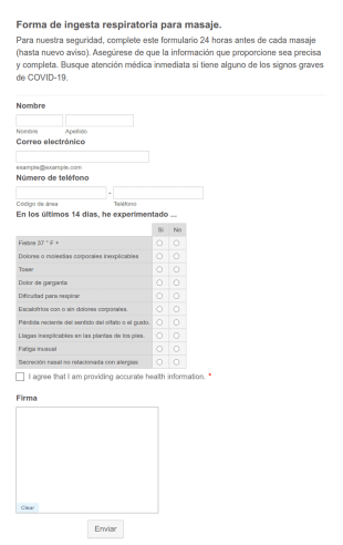 Forma De Ingesta Respiratoria Para Masaje.