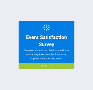 Форма за анкета за удовлетвореността от събитие Form Template