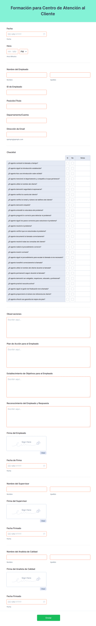 Formación Para Centro De Atención Al Cliente