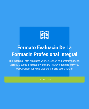 Formato De Evaluación De La Formación Profesional