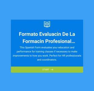 Formato De Evaluación De La Formación Profesional Form Template