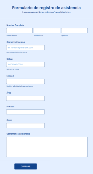 Formato De Registro De Asistencia