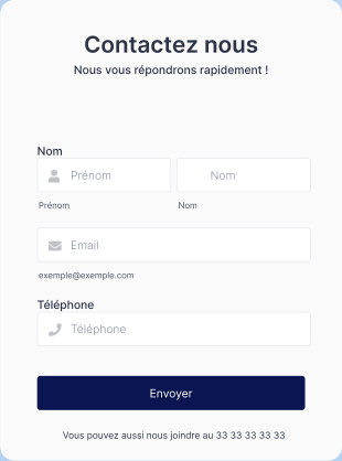 Formulaire Contactez Nous Thème Citron Vert Form Template