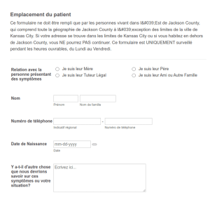 Formulaire D'auto Évaluation Des Symptômes Du Covid 19