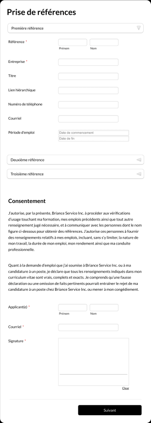 Formulaire De Candidature RH Form Template