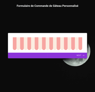 Formulaire De Commande De Gâteau Personnalisé