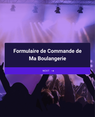 Formulaire De Commande De Ma Boulangerie
