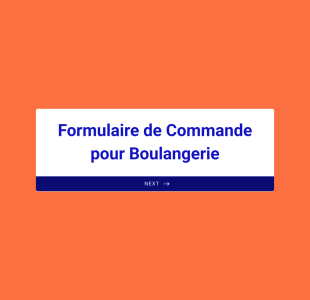 Formulaire De Commande Pour Boulangerie Form Template