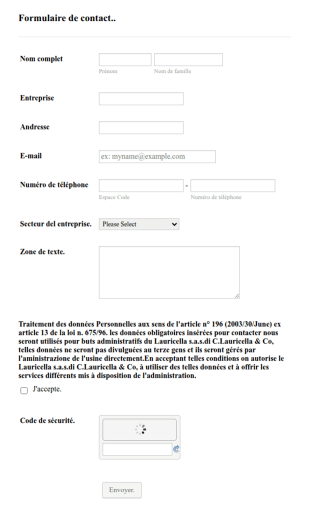 Formulaire De Contact Basique