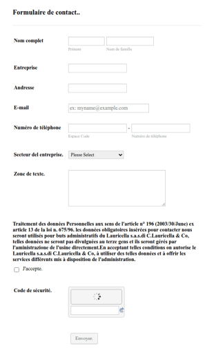 Formulaire De Contact Basique
