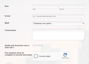 Formulaire De Contact/evaluation