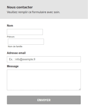 Formulaire De Contact Générique