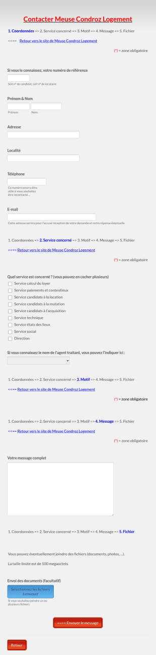 Formulaire De Contact Organisme Locatif