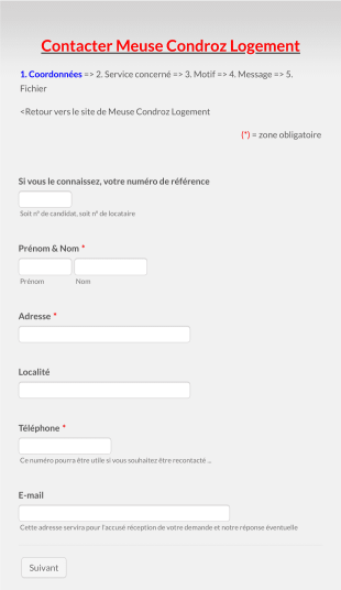 Formulaire De Contact Organisme Locatif Form Template