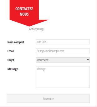 Formulaire De Contact Rapide