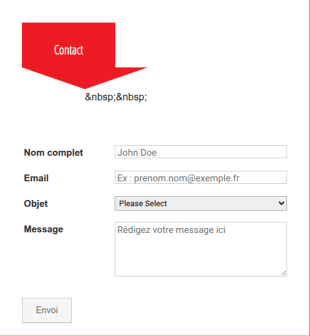 Formulaire De Contact Rapide