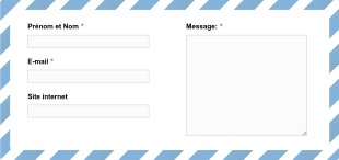 Formulaire De Contact Type Enveloppe Form Template