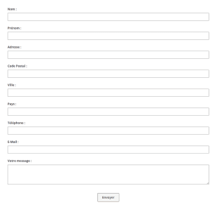 Formulaire De Contact