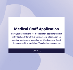 Formulaire De Demande De Personnel Médical Form Template