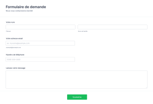Formulaire De Demande Form Template