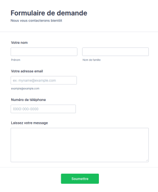 Formulaire De Demande