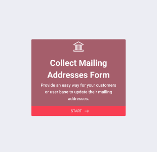 Formulaire De Mise à Jour De L'adresse Postale Form Template