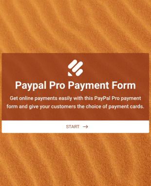 Formulaire De Paiement PayPal Pro