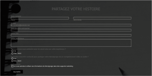 Formulaire De Partage De Votre Histoire Responsive