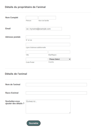 Formulaire De Prescription Pour Animaux De Compagnie