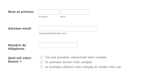 Formulaire De Prise De Contact