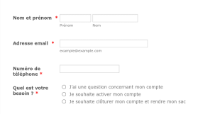 Formulaire De Prise De Contact Form Template