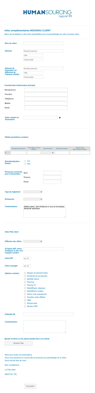 Formulaire De Prospection Commerciale