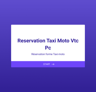 Formulaire De Réservation Taxi Moto Form Template