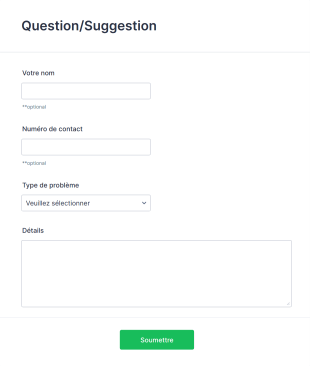 Formulaire De Suggestion