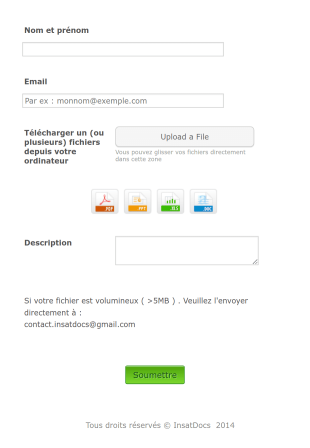 Formulaire De Téléversement De Fichiers Form Template