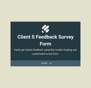 Formulaire D'enquête Clients Form Template