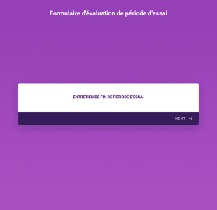 Formulaire D'évaluation De Période D'essai Form Template