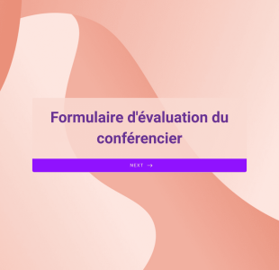 Formulaire D'évaluation Du Conférencier Form Template