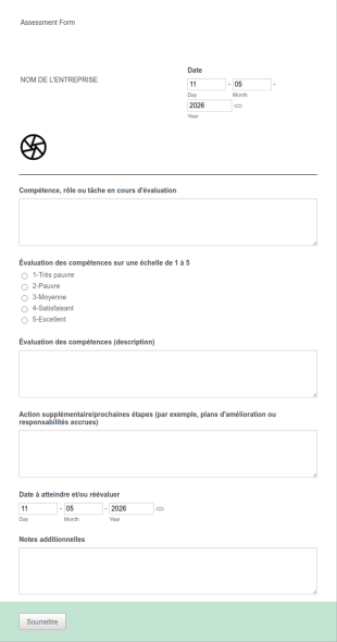 Formulaire D'évaluation