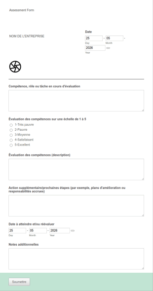 Formulaire D'évaluation