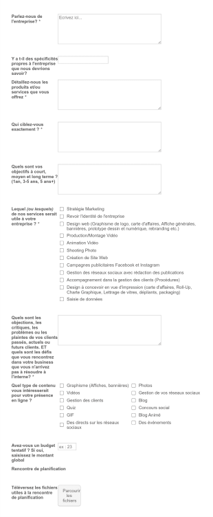 Formulaire D'information