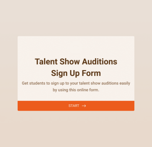 Formulaire D'Inscription à L'Audition Du Spectacle De Noël De La Chapelle Form Template