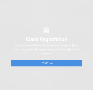 Formulaire D'inscription à Un Cours Form Template