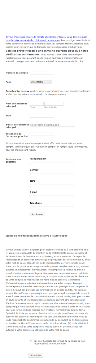 Formulaire D'inscription Au Commerce électronique