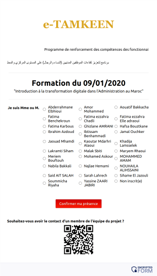 Formulaire DInscription Au Formation E TAMKEEN