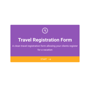 Formulaire D'inscription Au Voyage Form Template
