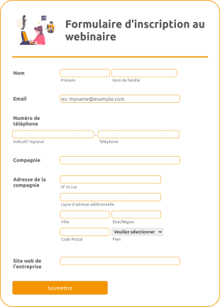 Formulaire D'inscription Au Webinaire Form Template