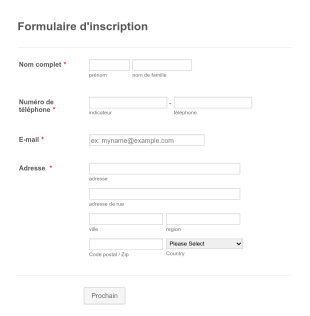 Formulaire D'Inscription Au Centre De Beauté Form Template