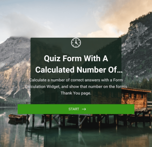 Formulaire Quiz